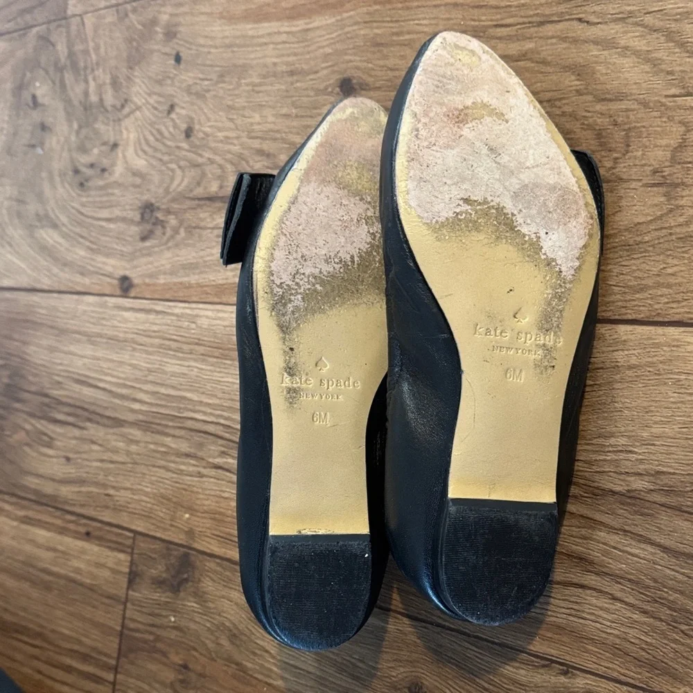 Kate Spade Black Bow Flats